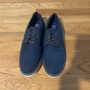 London Fog Men's Navy Casual Oxford Shoes